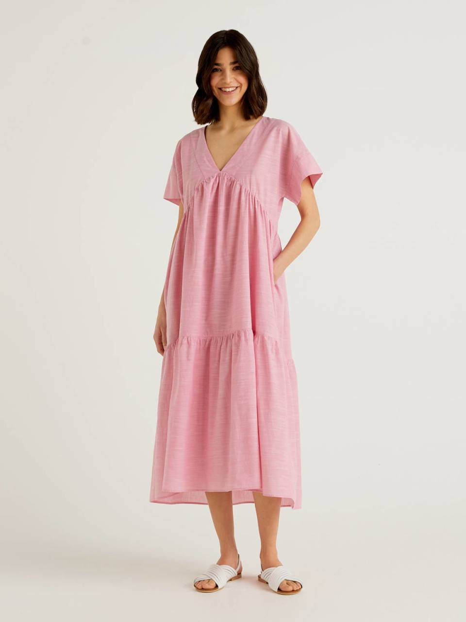 Benetton Beach cover-up dress in pure cotton. 1
