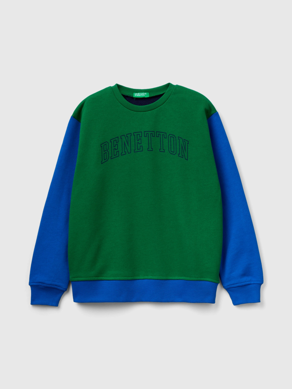 Benetton, Sweatshirt Mit Aufgedrucktem Logo, Bunt, male