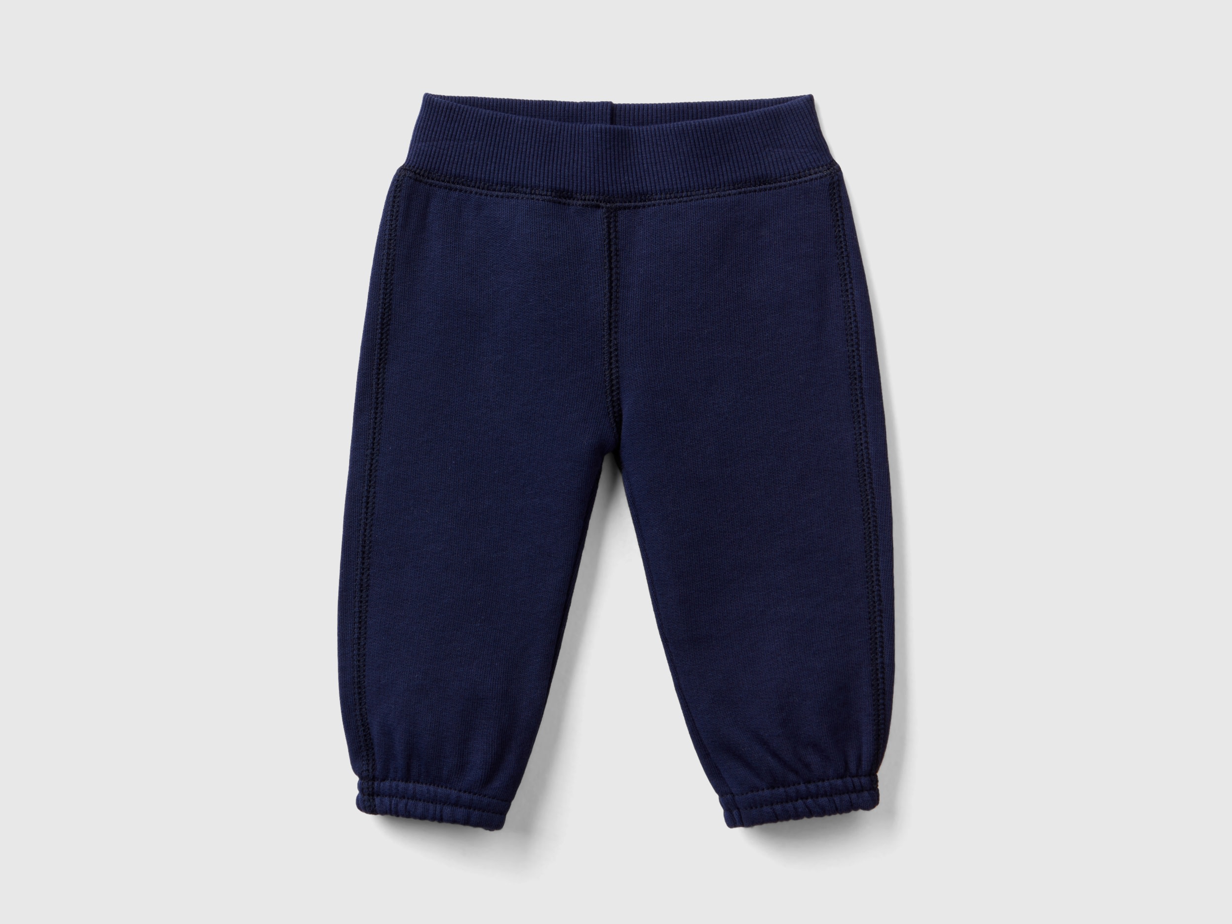 Benetton, Sweatpants In Organic Cotton, size 0-1, Dark Blue, Kids