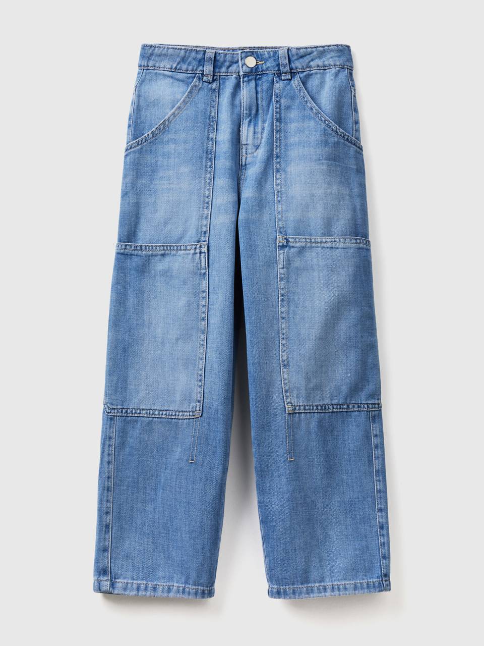 Benetton wide leg cargo jeans. 1