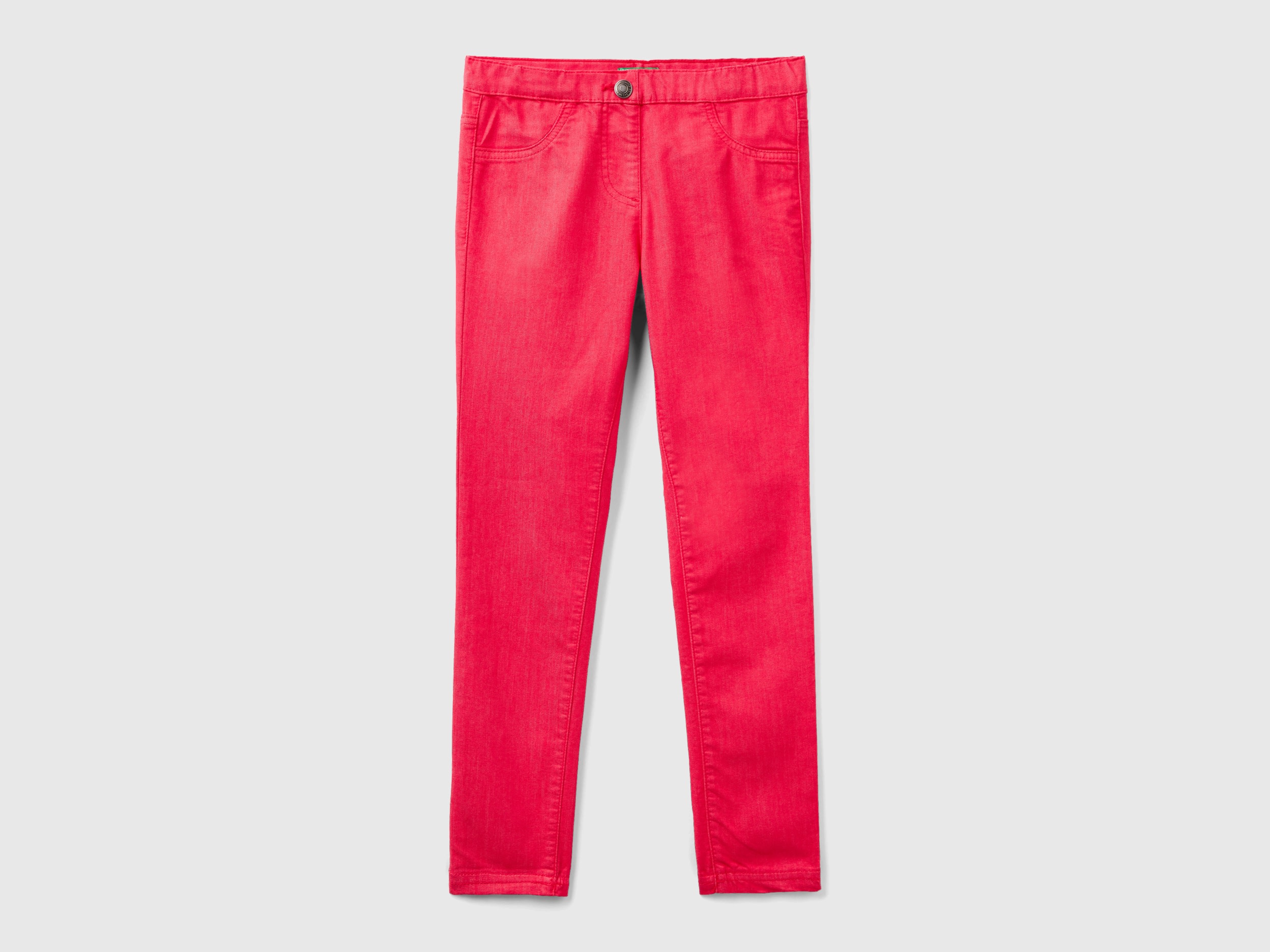 Benetton, Pantaloni Super Skinny, Fucsia, Bambini