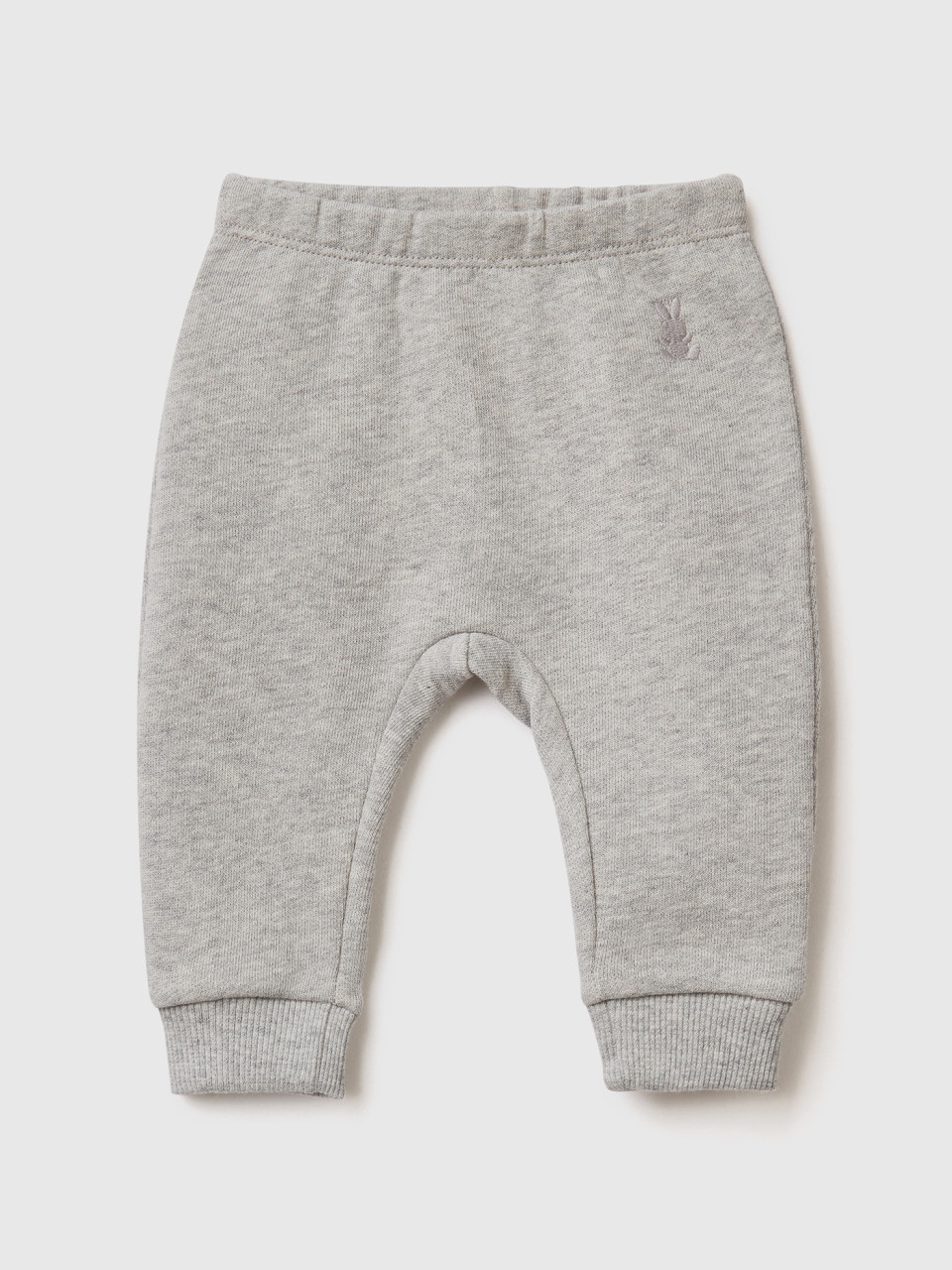 Benetton, Sweatpants In Organic Cotton, Light Gray, Kids