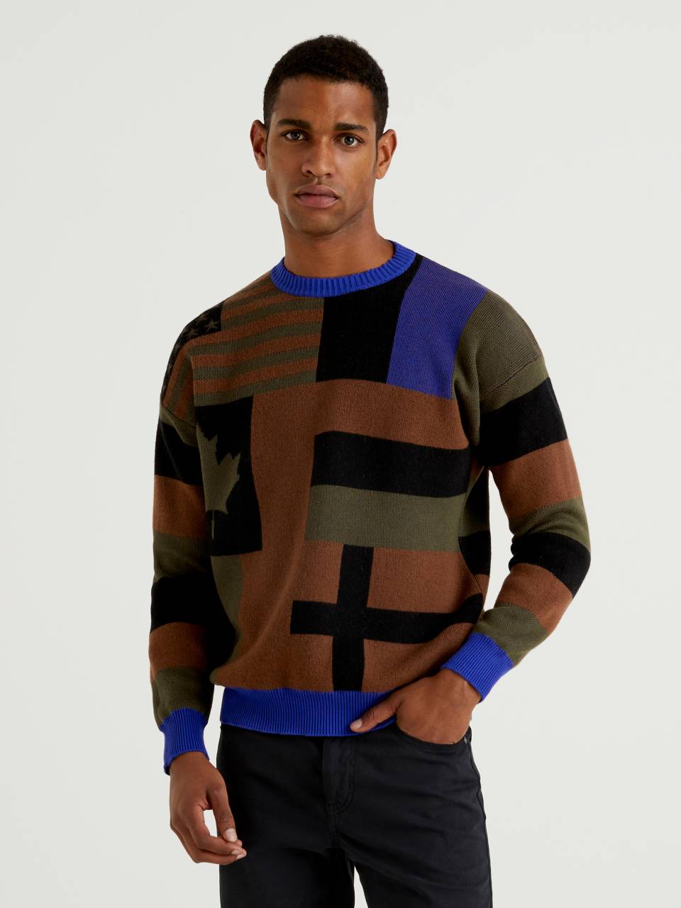 Benetton Sweater with jacquard designs - 1144K1P29_901