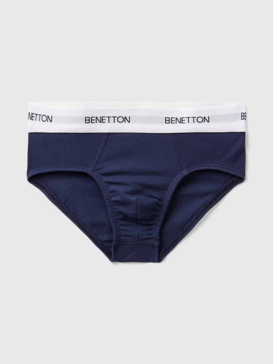 Benetton, Underwear In Stretch Organic Cotton, Dark Blue, Kids