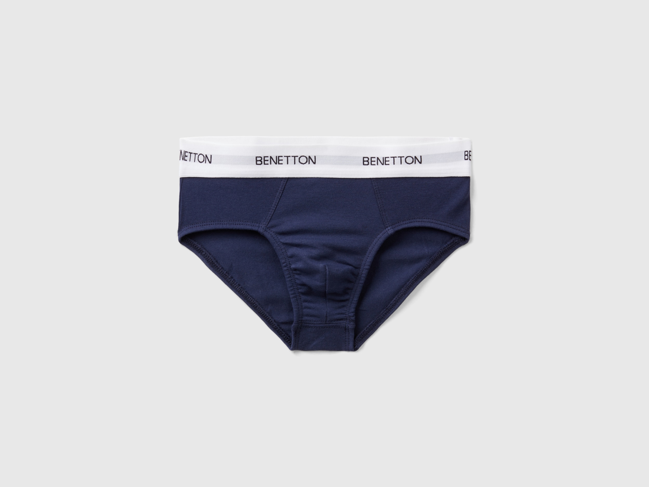 Benetton, Underwear In Stretch Organic Cotton, size XXS, Dark Blue, Kids