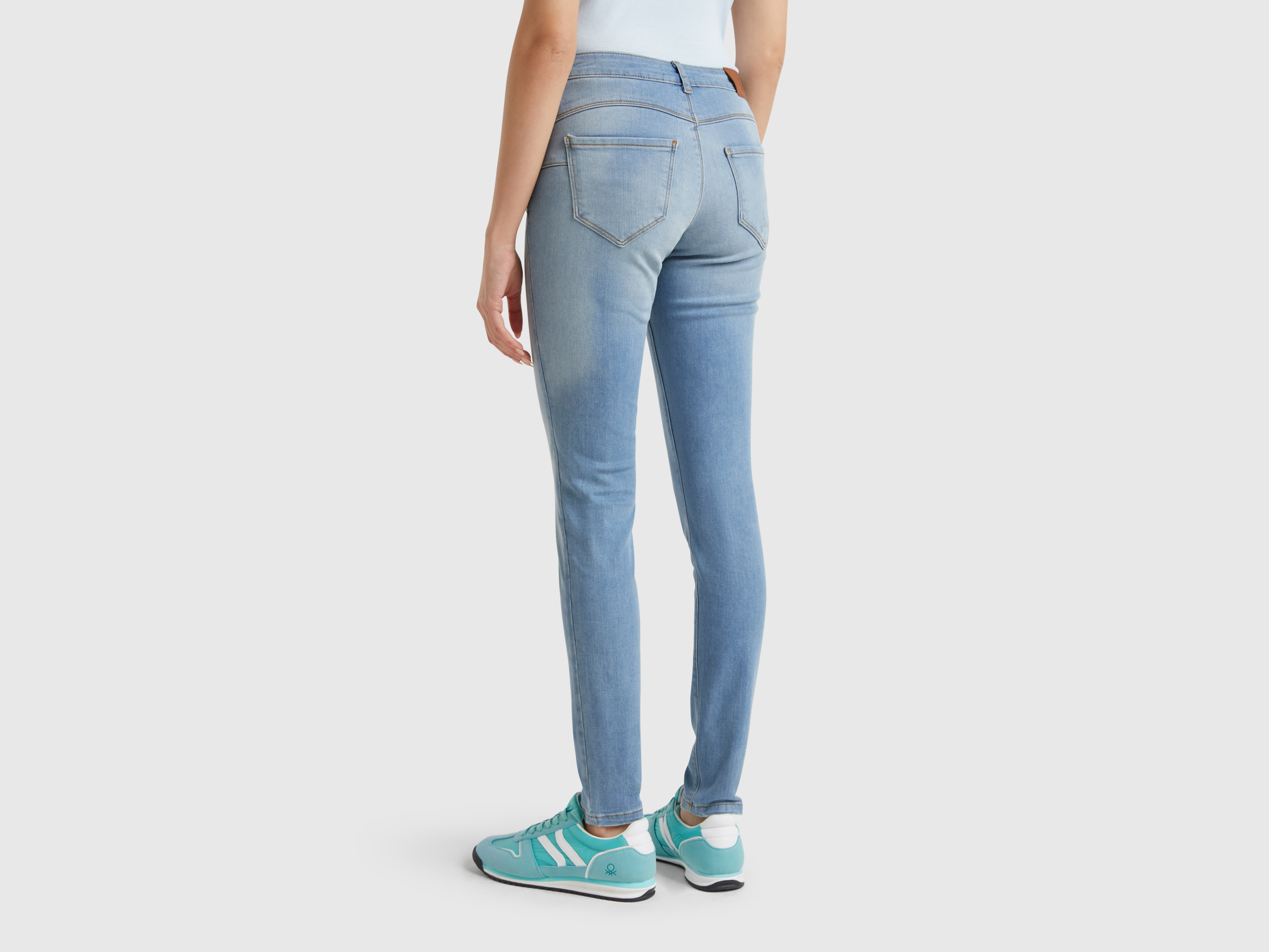 Benetton, Τζιν Push Up Skinny Fit, size 25, Ανοιχτο Μπλε, Γυναικεία φωτογραφία