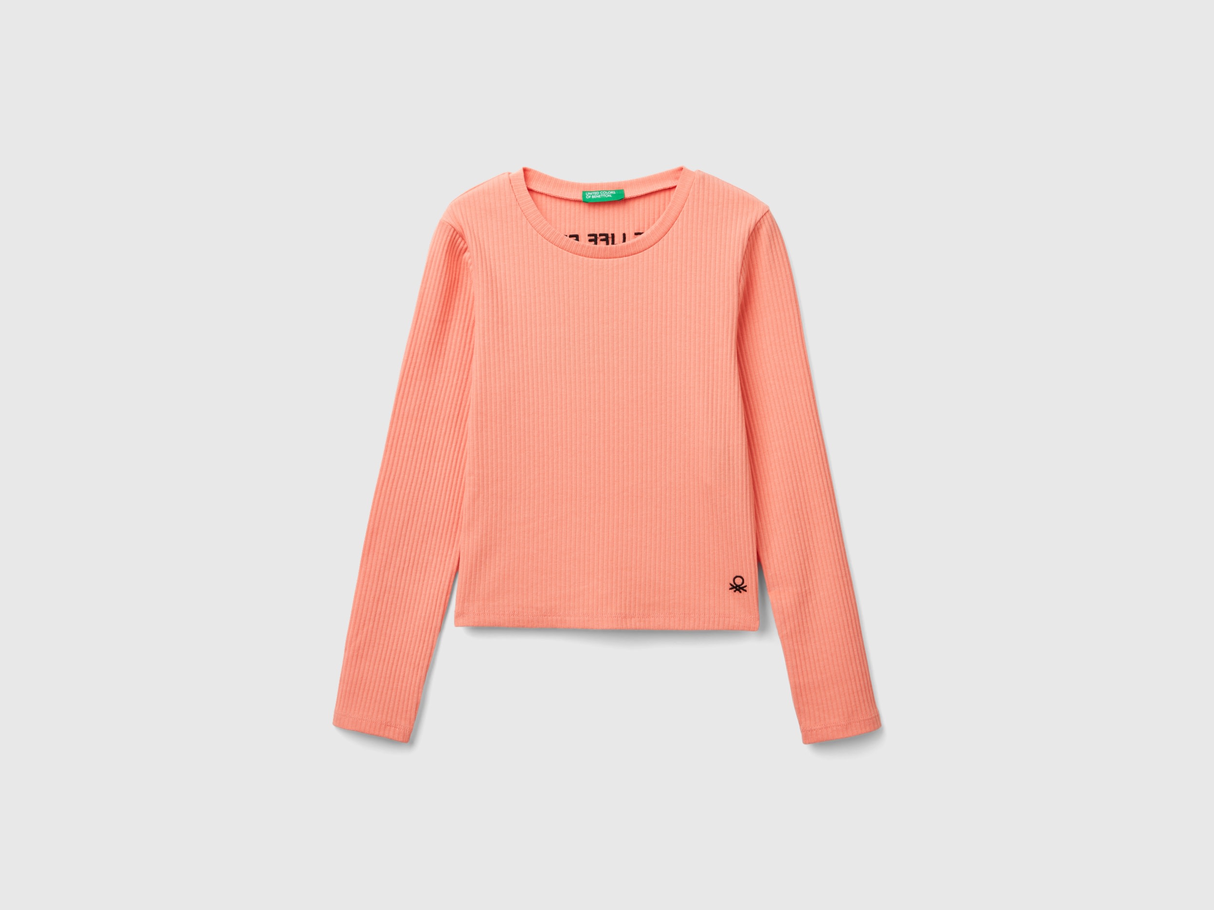 Benetton, Maglietta Con Stampa Sul Retro, Pesca, Bambini