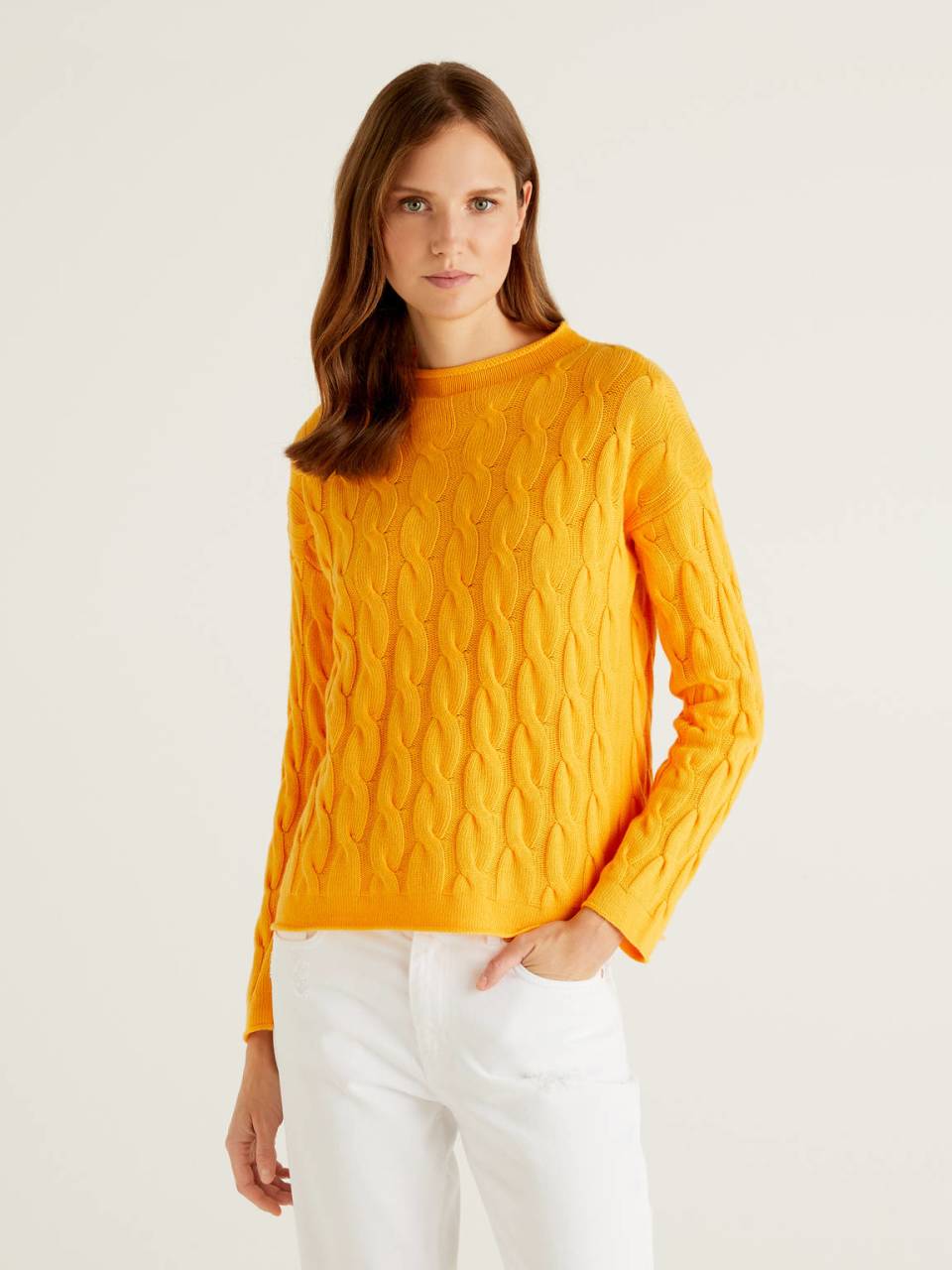 Benetton Cable knit sweater. 1