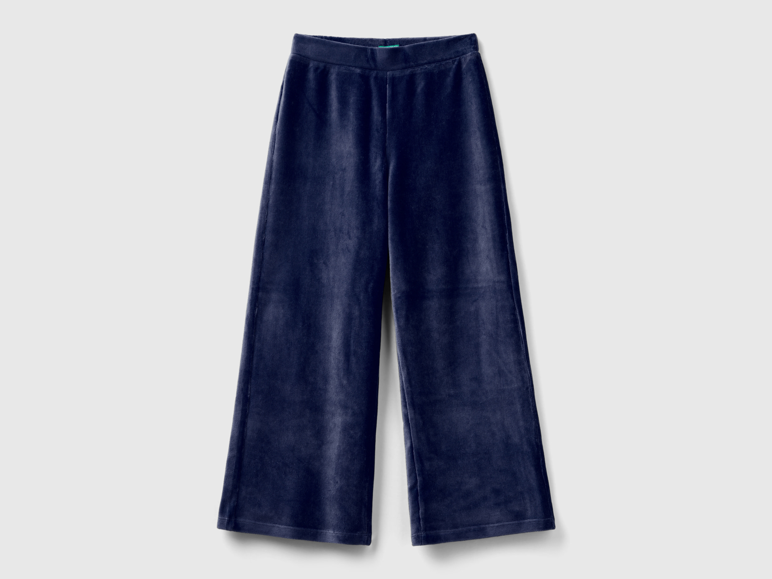 Benetton, Wide Chenille Trousers, size XL, Dark Blue, Kids