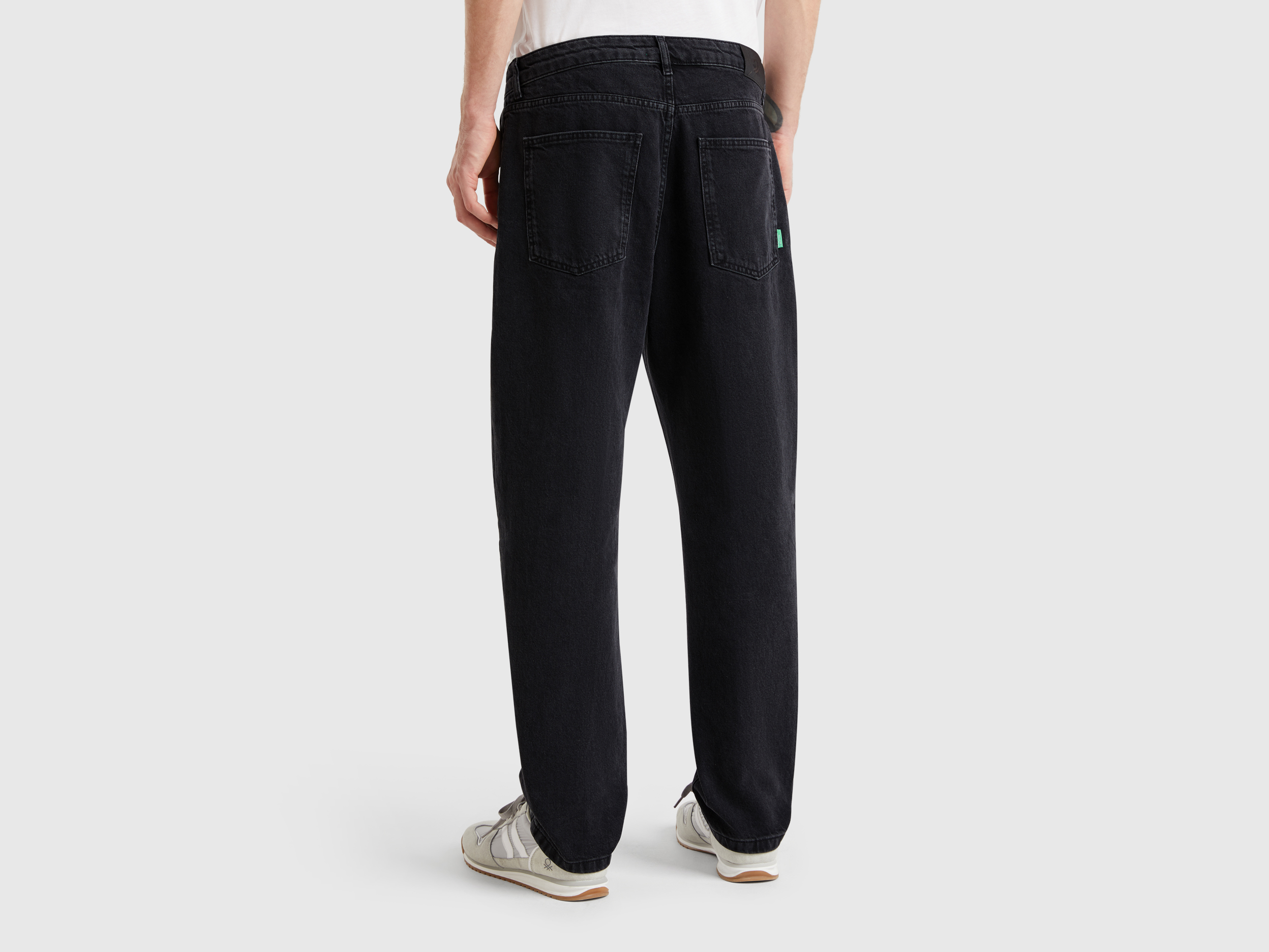 Benetton, Τζιν Τσίνο Regular Fit, size 30, Μαυρο, Ανδρικά φωτογραφία