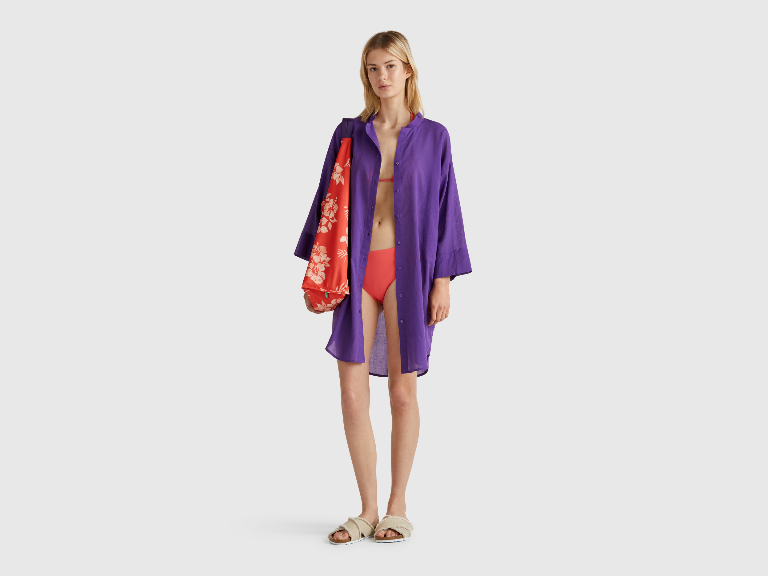  Benetton, Πιτζάμα Από Σατέν, size L, , Γυναικεία 2025