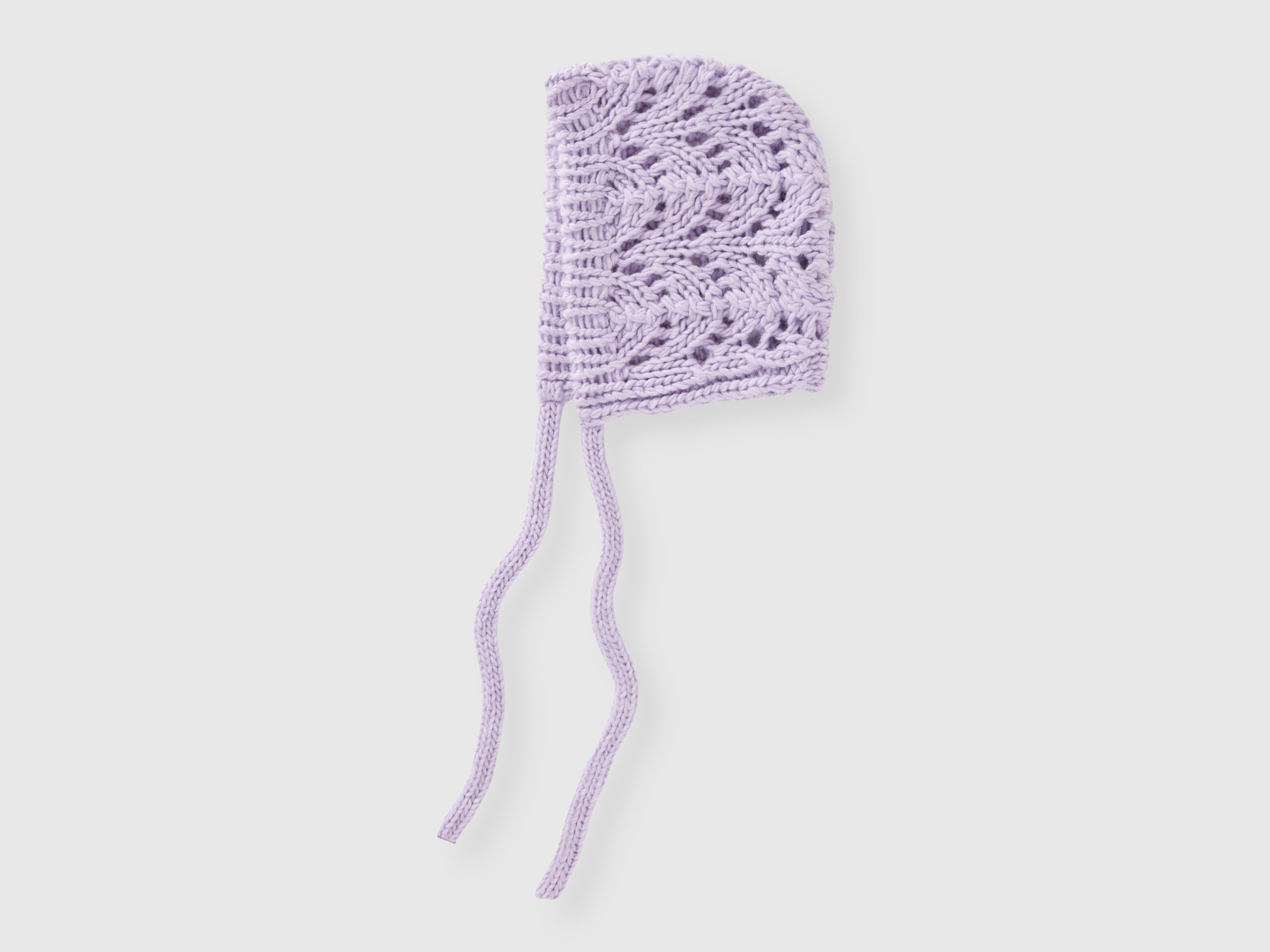 Benetton, Crochet Bonnet, size OS, Lilac, Women