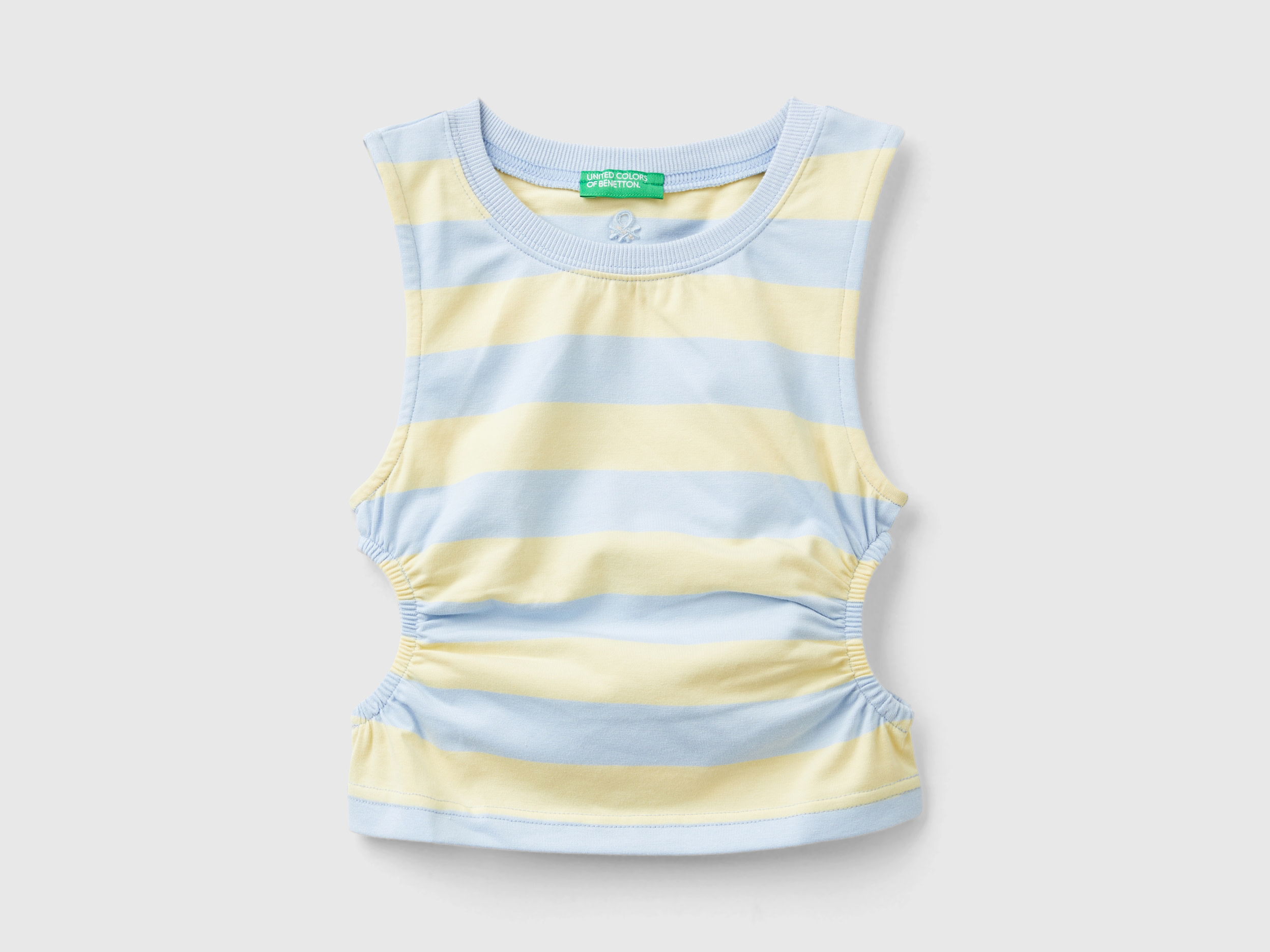 Benetton, Top A Righe Con Oblò, Multicolore, Bambini