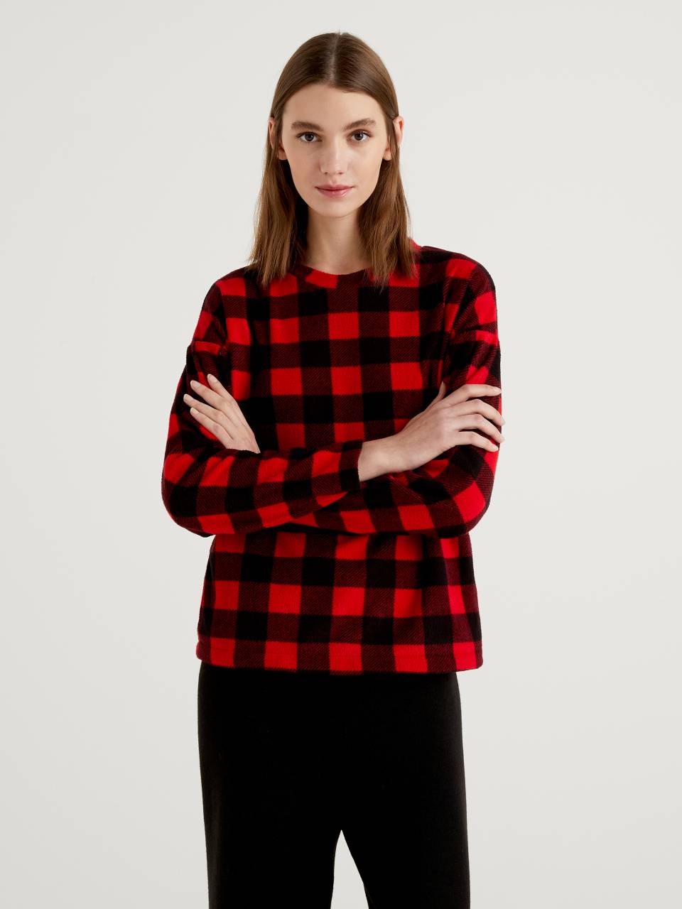 Benetton Sweater in check pattern. 1