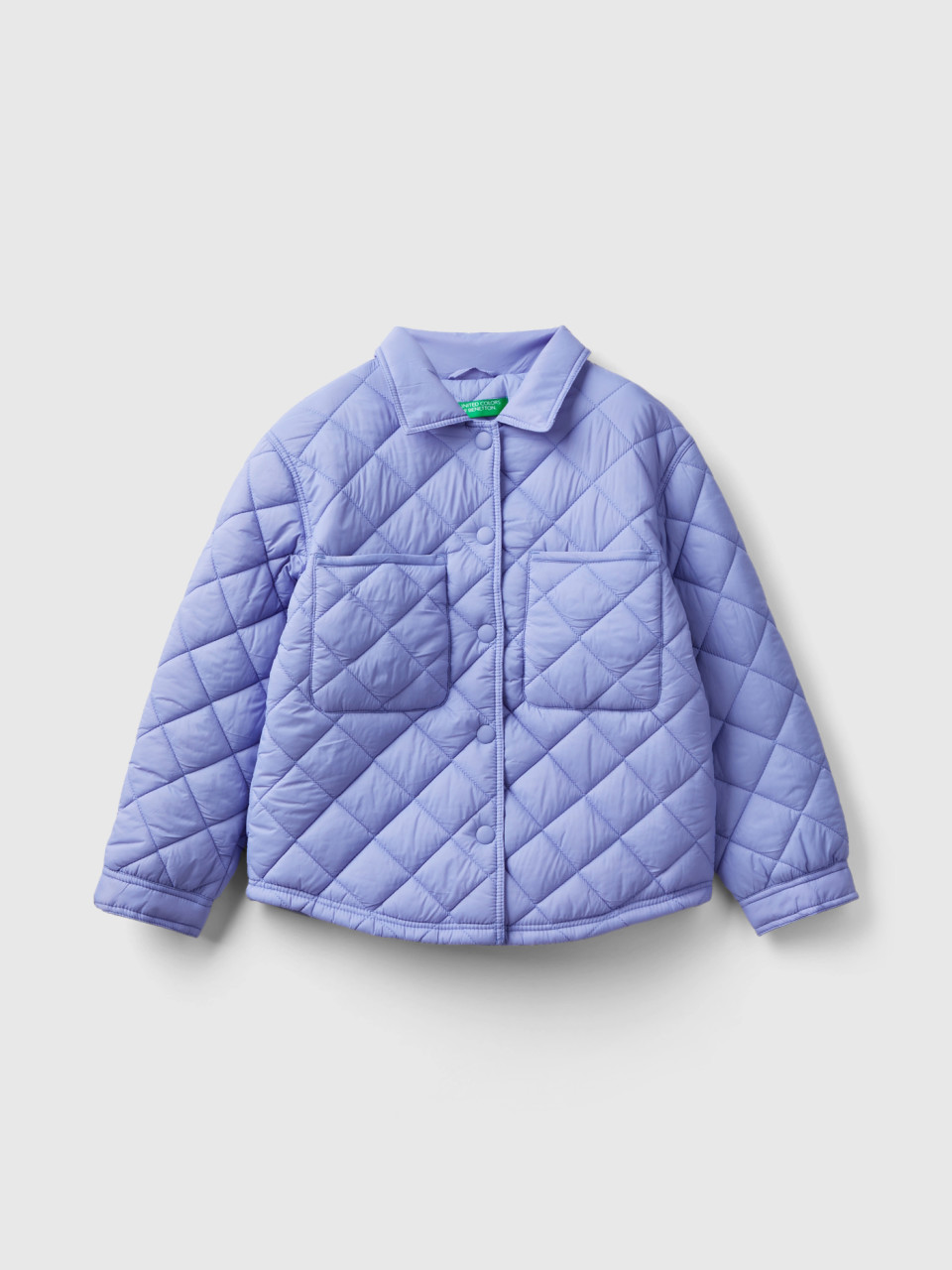 Benetton, Light Quilted Jacket, Lilac, Kids
