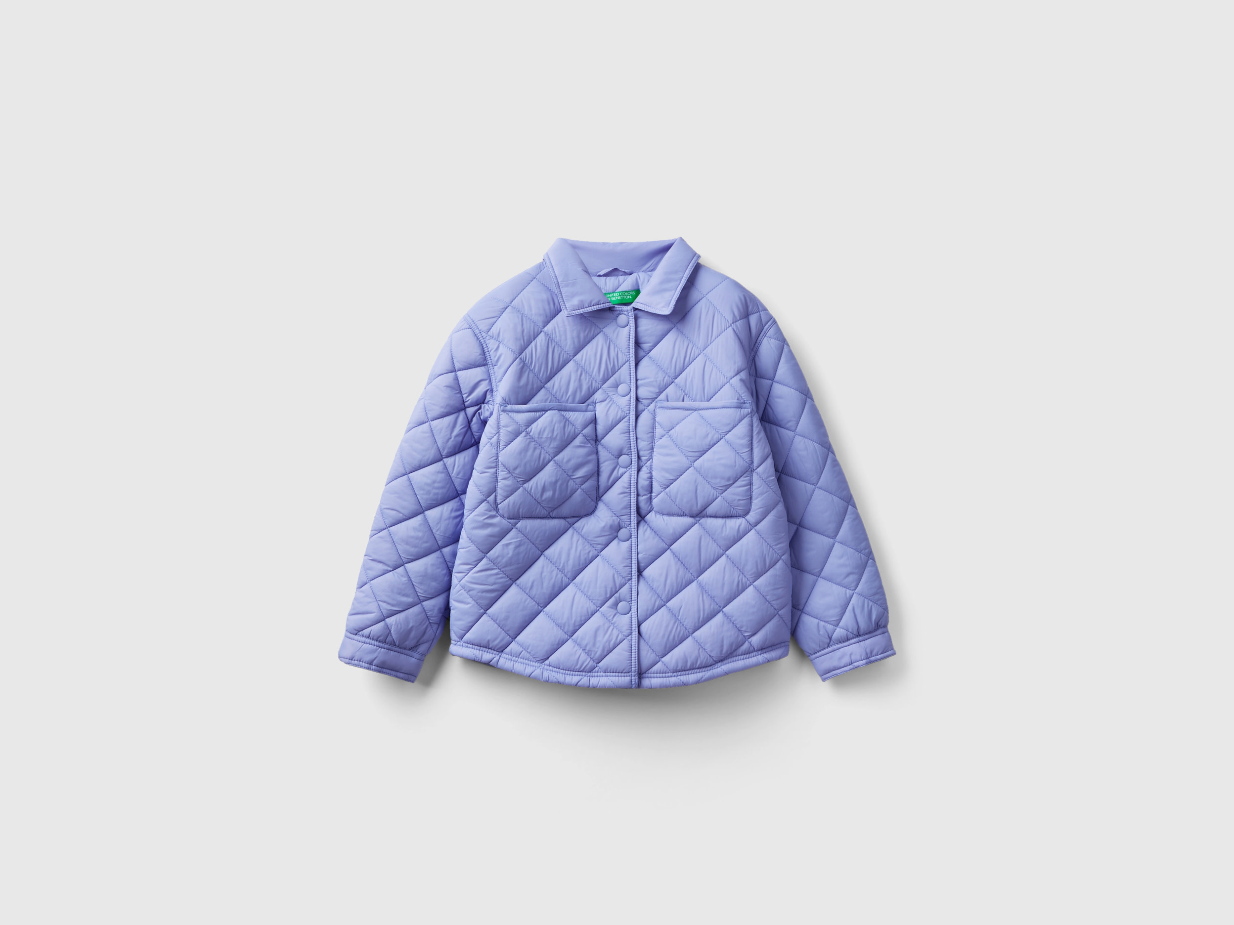 Benetton, Light Quilted Jacket, size 2XL, Lilac, Kids